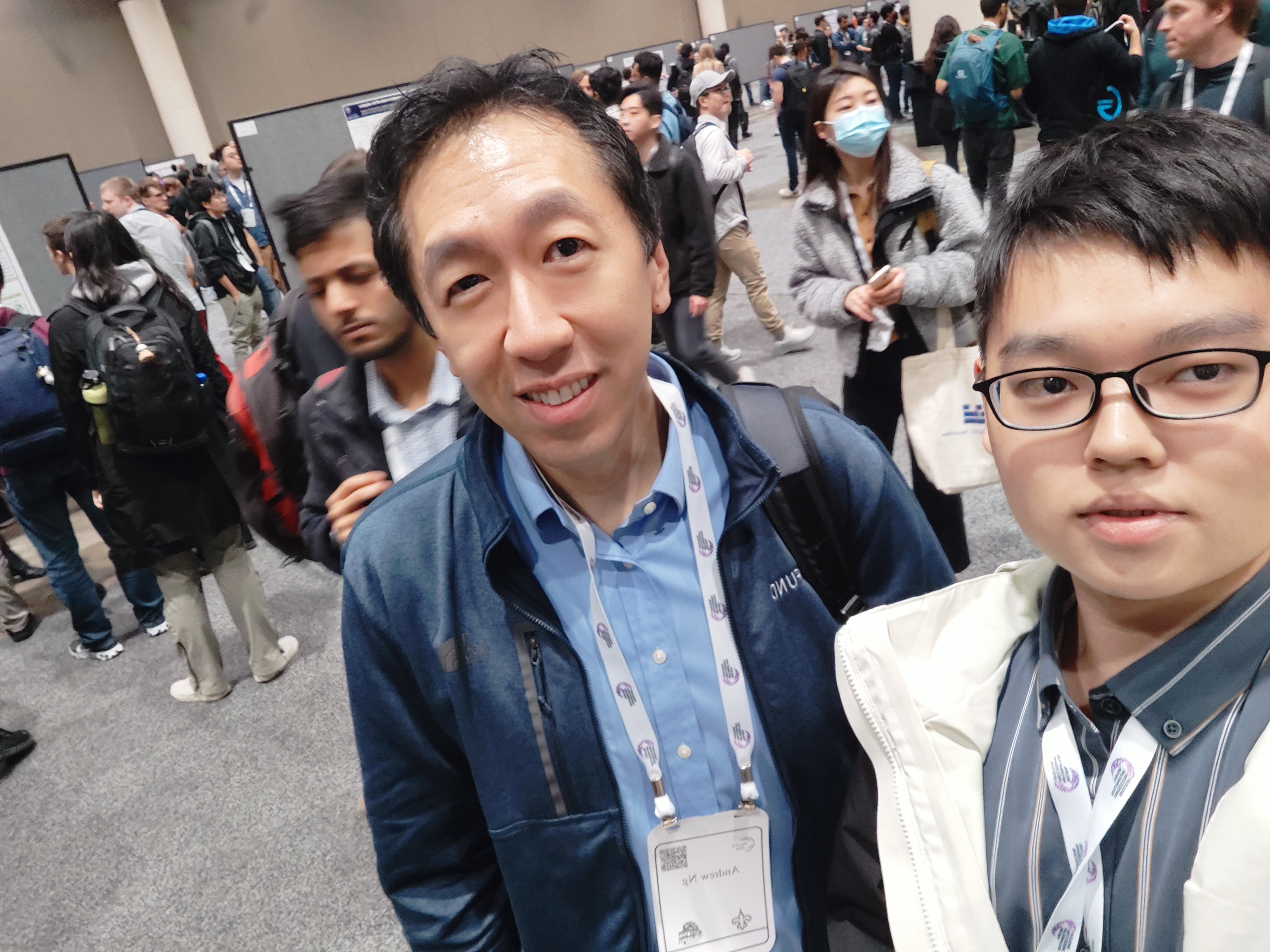 With Andrew Ng @ NeurIPS 2023